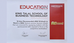 PSUT’s King Talal School of Business Technology among the top 10 business schools in Asia and the Pacific  