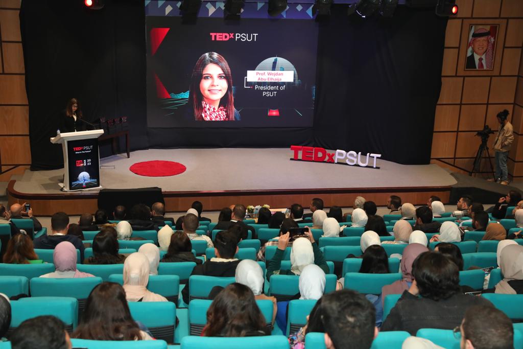 افتتاح مؤتمر تيدكس TEDxPSUT  في جامعة الأميرة سمية للتكنولوجيا