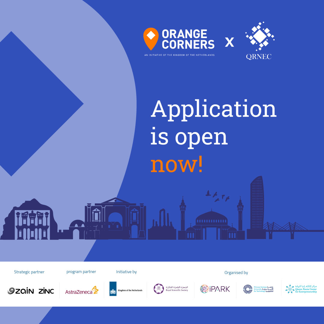 Empowering Jordan's Future Entrepreneurs: Orange Corners Jordan, in Collaboration with the Queen Rania National Entrepreneurship Competition, Opens its Second Round of Applications
