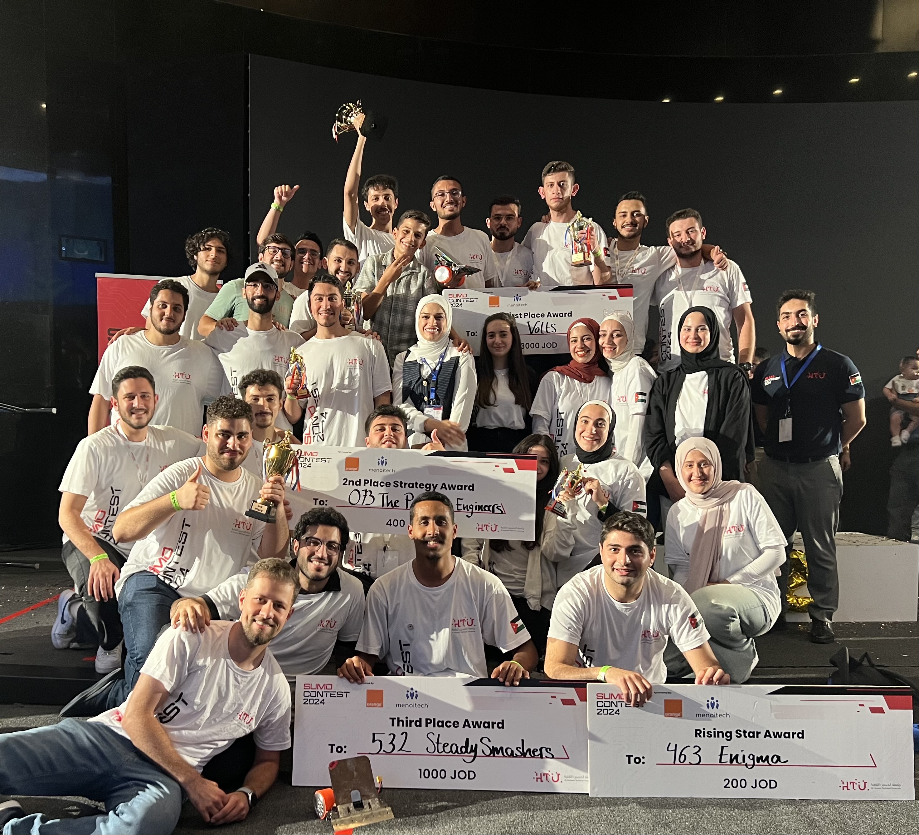 Princess Sumaya University for Technology Is Crowned Champion at the Third National Sumo Robots Contest 2024