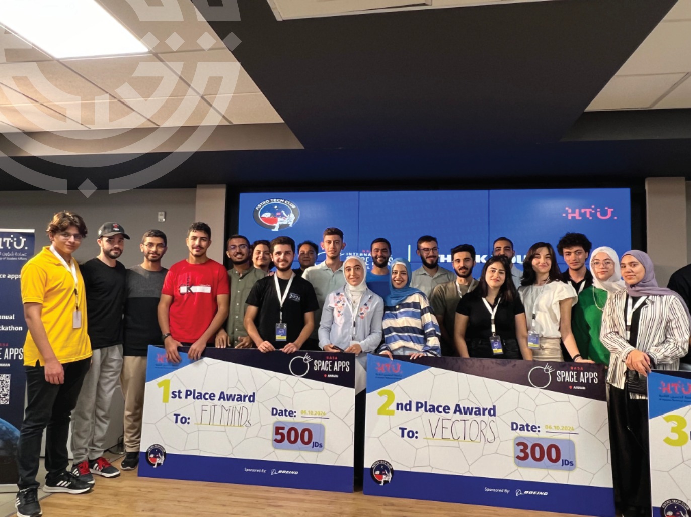 Princess Sumaya University for Technology Clinches First and Second Place in the Local Edition of the Annual NASA Space Apps Challenge