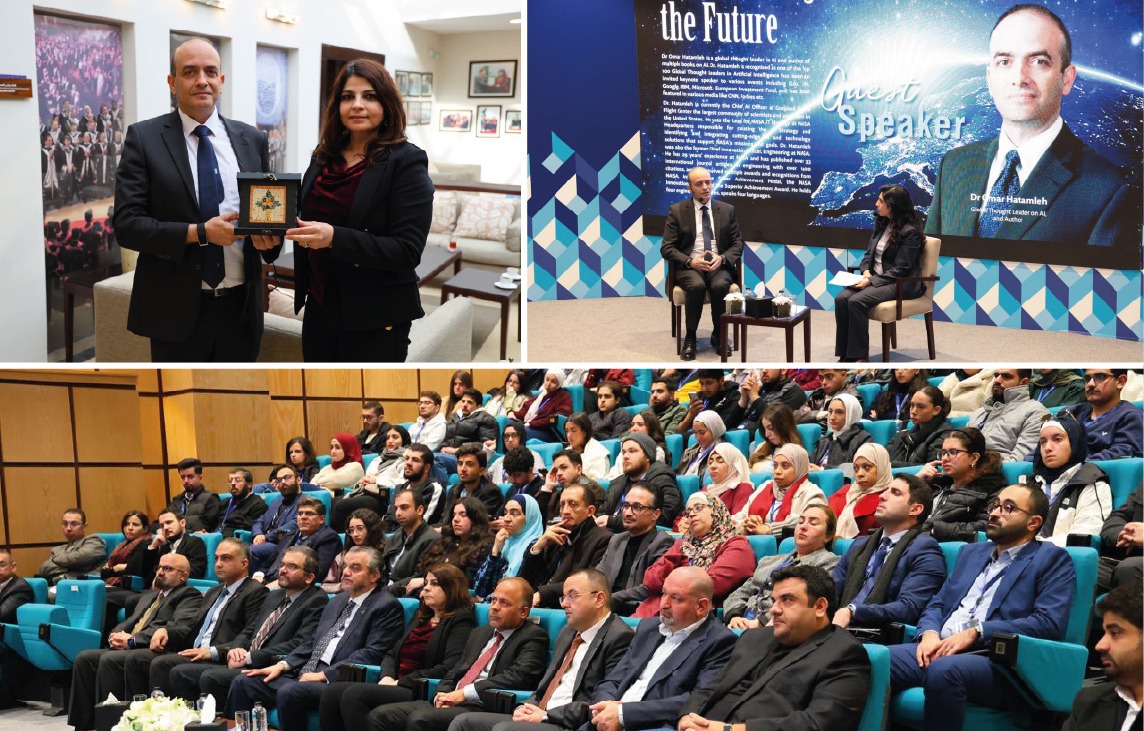 تكريم العالم الأردني الدكتور عمر حتاملة في جامعة الأميرة سمية للتكنولوجيا 