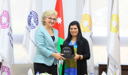 Princess Sumaya bint El Hassan Meets the Lebanese Minister of Education and Higher Education at Princess Sumaya University for Technology